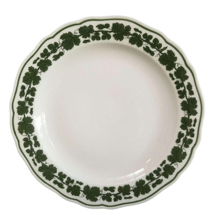 Meissen Full Green Vine Scalloped 8 7/8" luncheon Plate (multiple available)