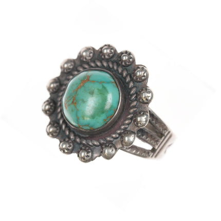 sz5.5 c1940's Navajo Curio sterling and turquoise ring