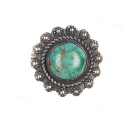 sz5.5 c1940's Navajo Curio sterling and turquoise ring