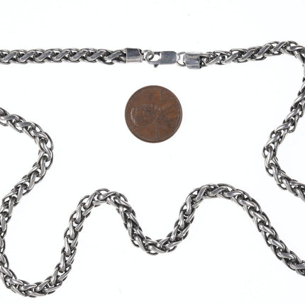 18" retro sterling necklace