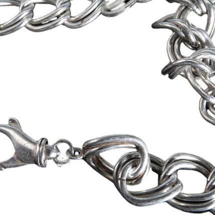 17" 97 gram Sterling Silver Double Chain link necklace