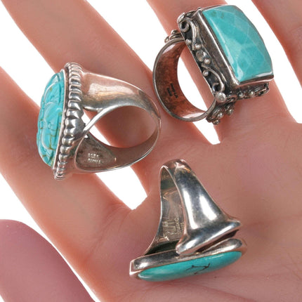 Robert Lee Morris and Other southwestern style sterling rings