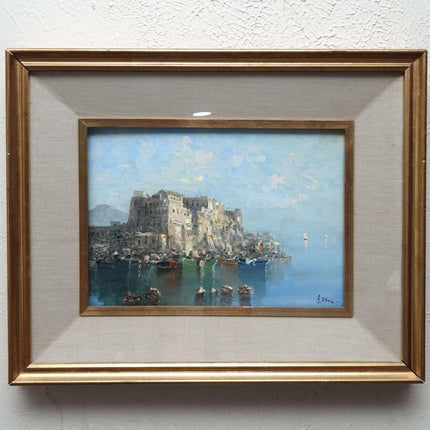 Nice Coastal Island Landscape in Shadowbox Frame