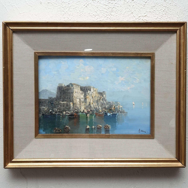 Nice Coastal Island Landscape in Shadowbox Frame