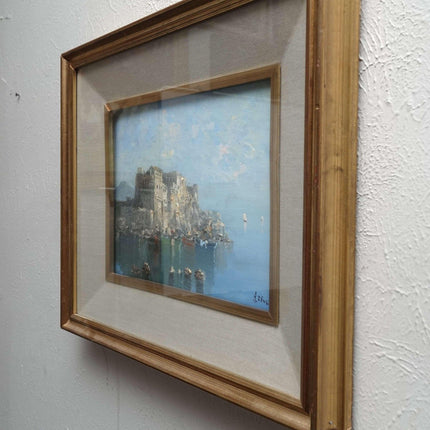 Nice Coastal Island Landscape in Shadowbox Frame