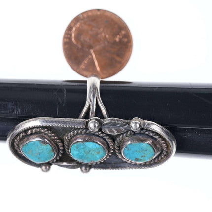 c1950's Vintage Navajo Sterling turquoise ring