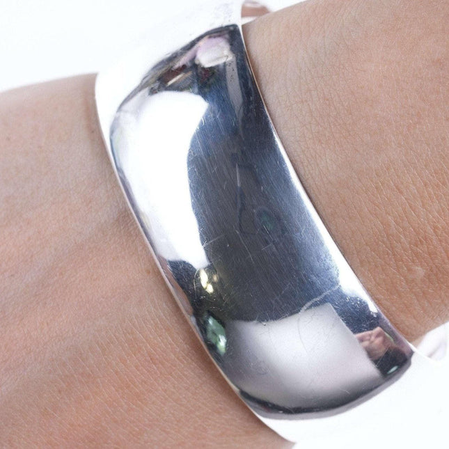 J Wright Modernist Southwestern sterling cuff bracelet