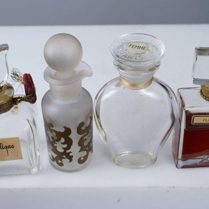 c1940 French Baccarat Perfume Bottle Collection