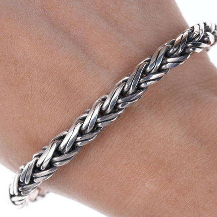 Heavy Retro Byzantine sterling bracelet