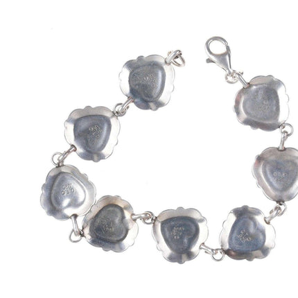 QT Southwestern sterling hearts bracelet