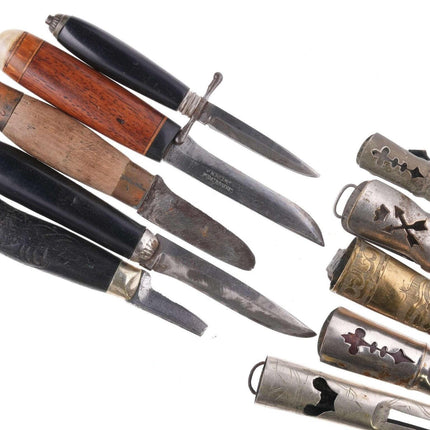 Collection Antique Scandinavian knives - Hellberg, Dahlgren