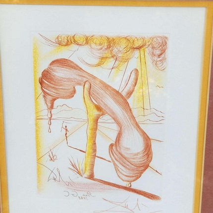 Salvador Dali Radierung „Soft Telephone“, ca. 1980er Jahre