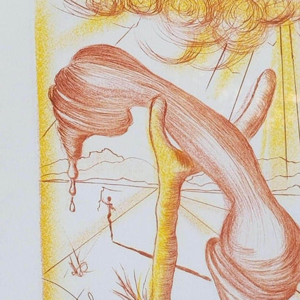 Salvador Dali Radierung „Soft Telephone“, ca. 1980er Jahre