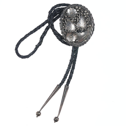 36.5" Vintage Dawn Lucas Navajo sterling bolo tie