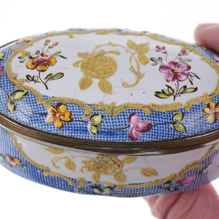 c1750's Battersea snuff box