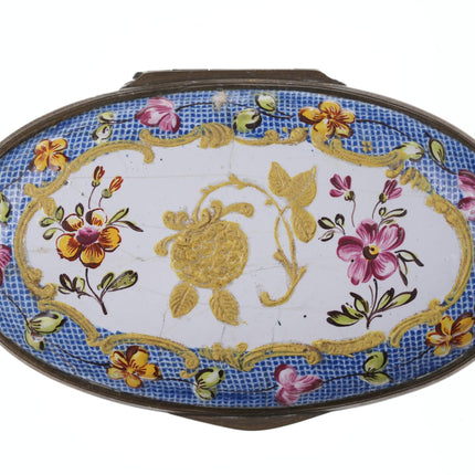 c1750's Battersea snuff box