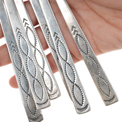 Vintage Navajo Sterling Iced tea spoon set