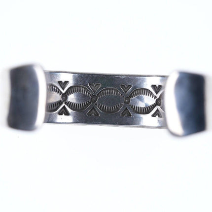 6.5" Bruce Morgan Navajo 14K & Sterling Silver Heavy Cuff Bracelet