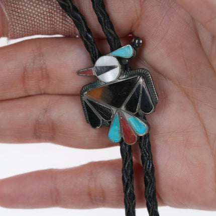 38" 40's-50's Zuni thunderbird bolo tie