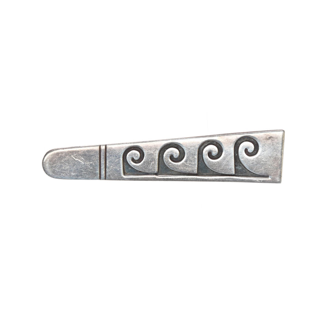 Vintage Native American overlay style silver pin