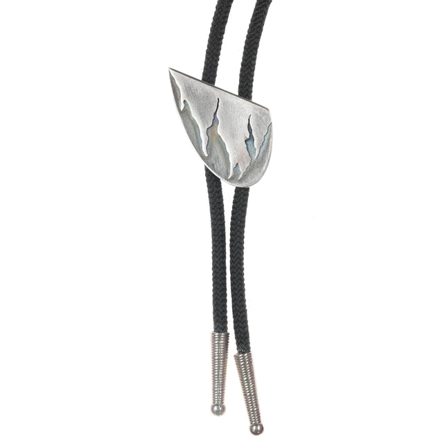 Retro Jonathan Gordon Modernist sterling bolo tie