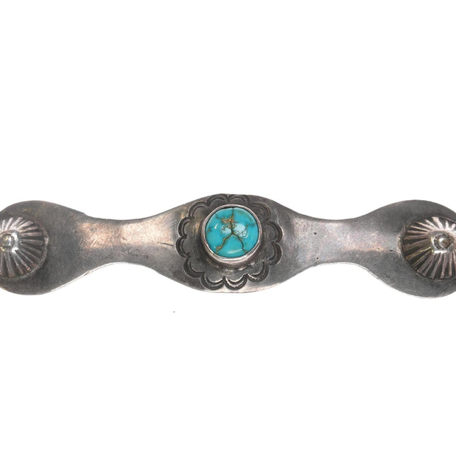 20's-30's Navajo silver pin with turquoise