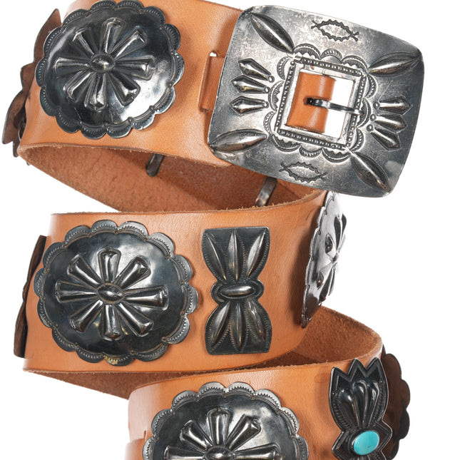 40's-50's Navajo Silver butterfly concho belt