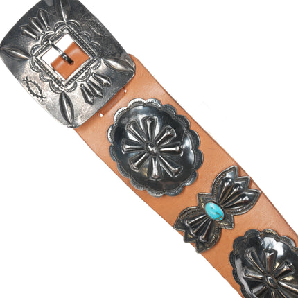 40's-50's Navajo Silver butterfly concho belt