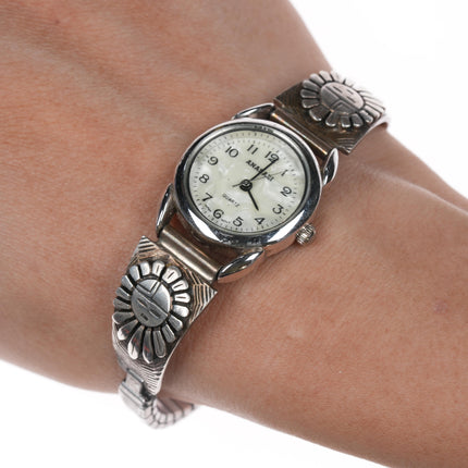 6.5"-7" Southwestern sterling sunface watch tips