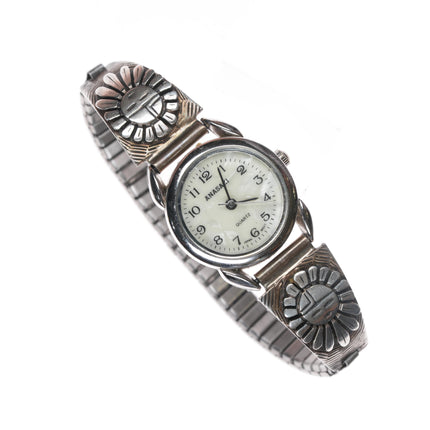 6.5"-7" Southwestern sterling sunface watch tips