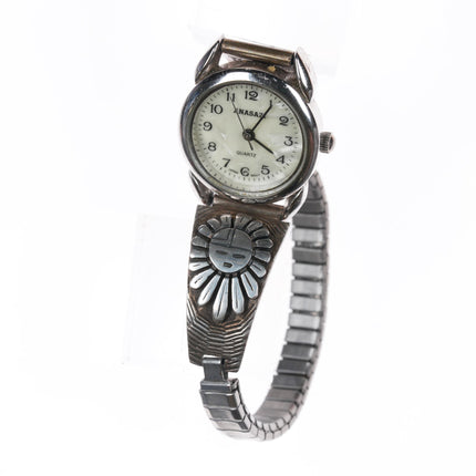 6.5"-7" Southwestern sterling sunface watch tips