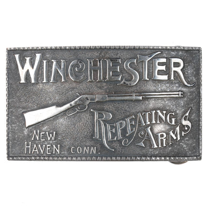 Large Vintage Sterling Winchester Belt buckle