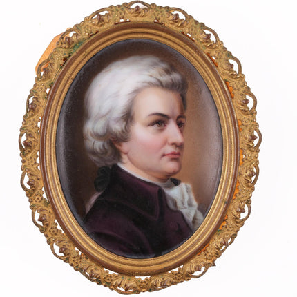 c1870 Antique Miniature Porcelain plaque