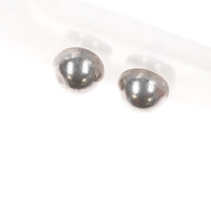 William Spratling Silver Dome screw back earrings