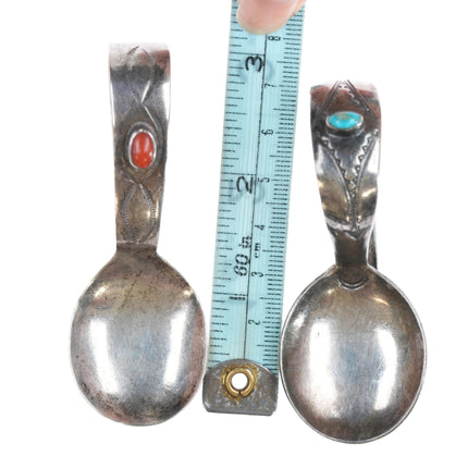 2 Vintage Navajo Baby Spoons