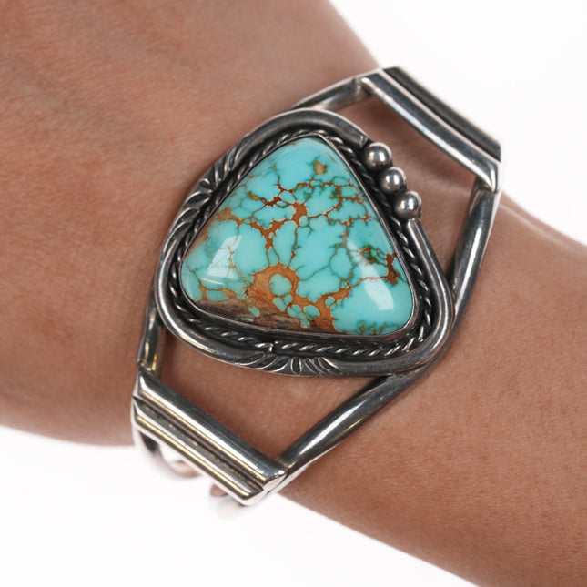 6.25" Tom Willeto Royston turquoise silver cuff bracelet