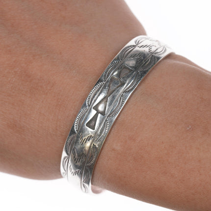 6.25" TW Navajo Sterling cuff bracelet