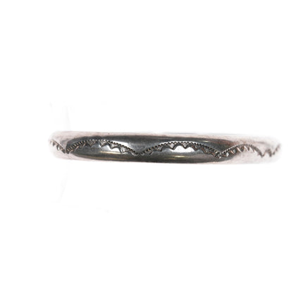 6.25" Navajo sterling slim sturdy cuff bracelet