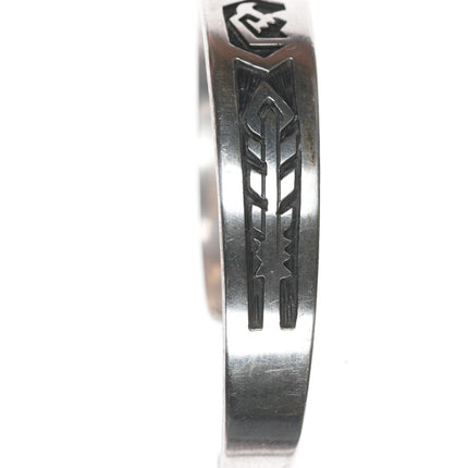 7" Southwestern sterling eagle cuff bracelet - Mexico