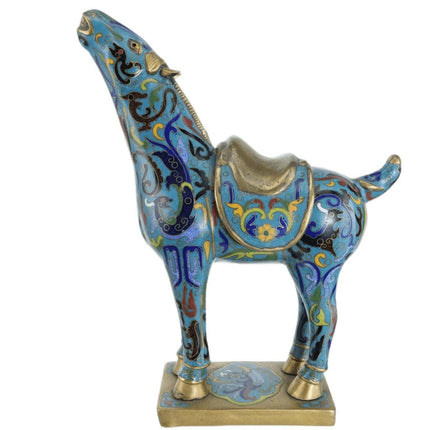 Republic Period Chinese Cloisonne Horse Form Censer