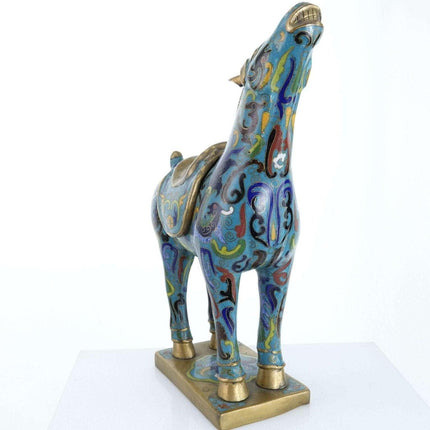 Republic Period Chinese Cloisonne Horse Form Censer