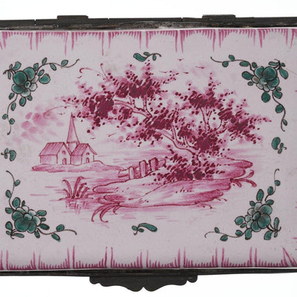 18th Century Sceaux French faience box