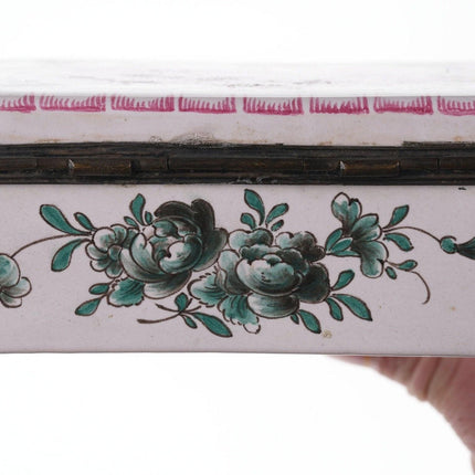 18th Century Sceaux French faience box