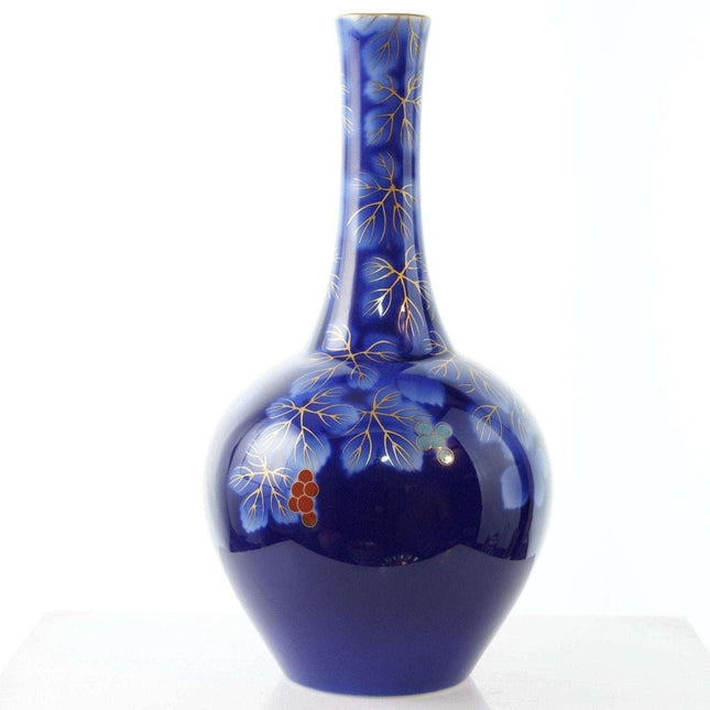 c1960 Fukagawa Seiji Arita kobaltblaue Knospenvase