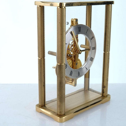 Vintage Jaeger LeCoultre 8 Day Skeleton Desk Clock