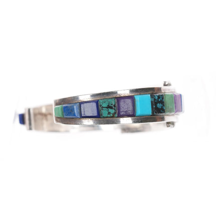 6 5/8" Donald Douglas Navajo Sterling cobblestone cuff bracelet