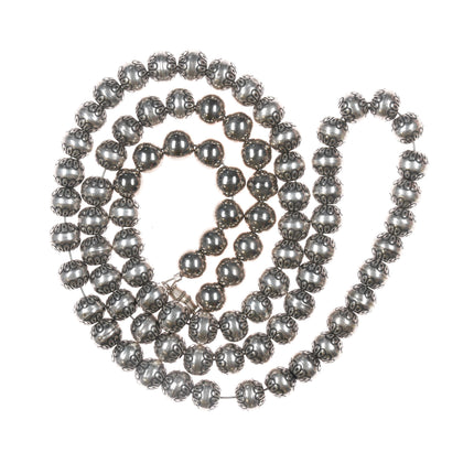 30" 10-11mm Sterling Navajo Pearl Necklace