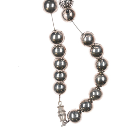 30" 10-11mm Sterling Navajo Pearl Necklace