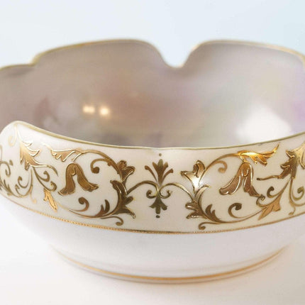 Vintage Noritake hand painted artist signed bowl