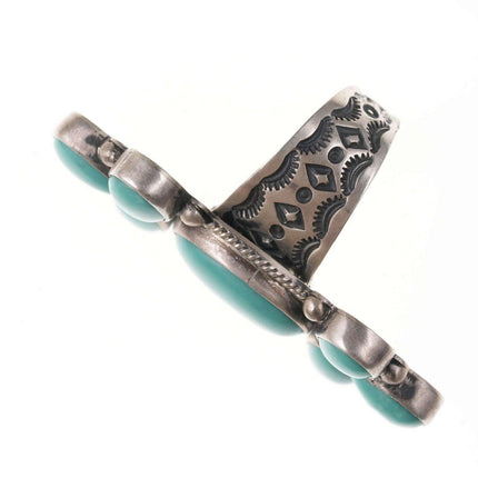 sz8.5 Donovan Cadman Navajo Sterling Campitos Turquoise Ring